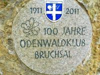Gedenkstein 100 Jahre Odenwaldklub Bruchsal e.V. 1911-2011